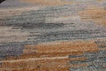 5' x 8' Indoor Outdoor  Hand Woven 100% Recycled PET Yarn Modern Kilim Area Rug Gray