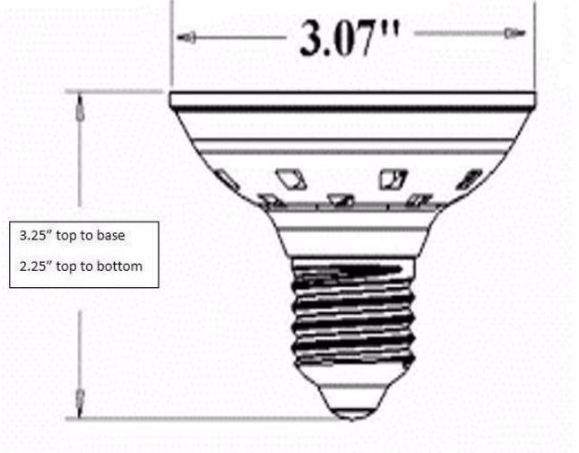 PoolTone™ Spa Color RGB LED Light 1900 Lumens 12V Edison Base E27